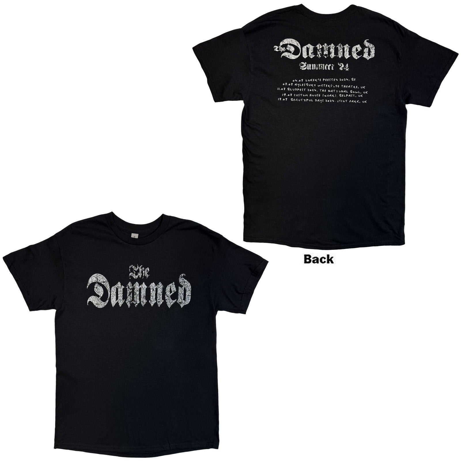 Damned Distressed Logo Eu Tour Summer 24 T-shirt