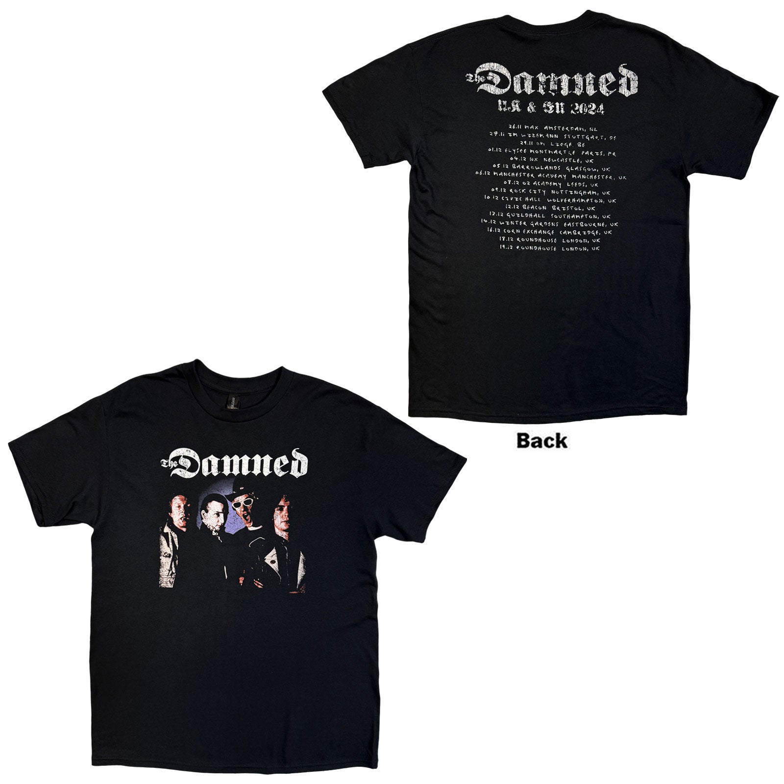 Damned Photo Uk & Eu Tour 24 T-shirt