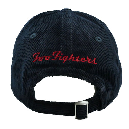 Foo Fighters Ff & Tcats Logos Corduroy Baseball Cap Back