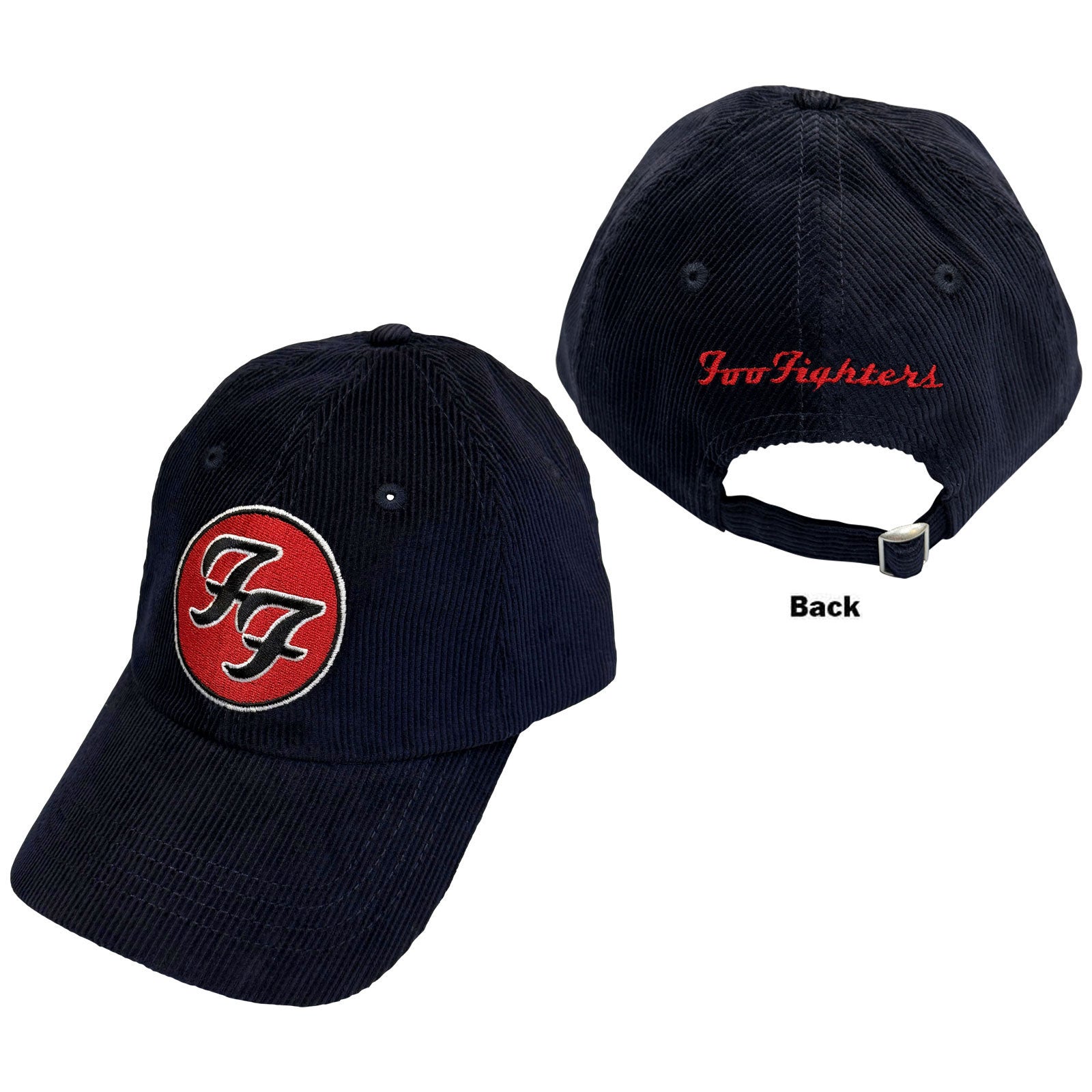 Foo Fighters Ff & Tcats Logos Corduroy Baseball Cap
