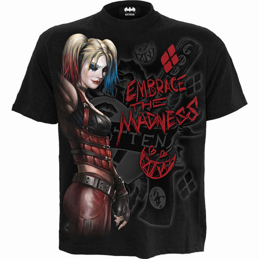 Dc Comics Batman Harley Quinn Embrace Madness T-shirt