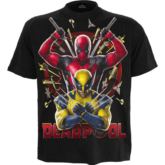 Marvel Comics Deadpool Wolverine Bullseye T-shirt