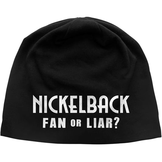 Nickelback Fan Or Liar Jd Print Beanie