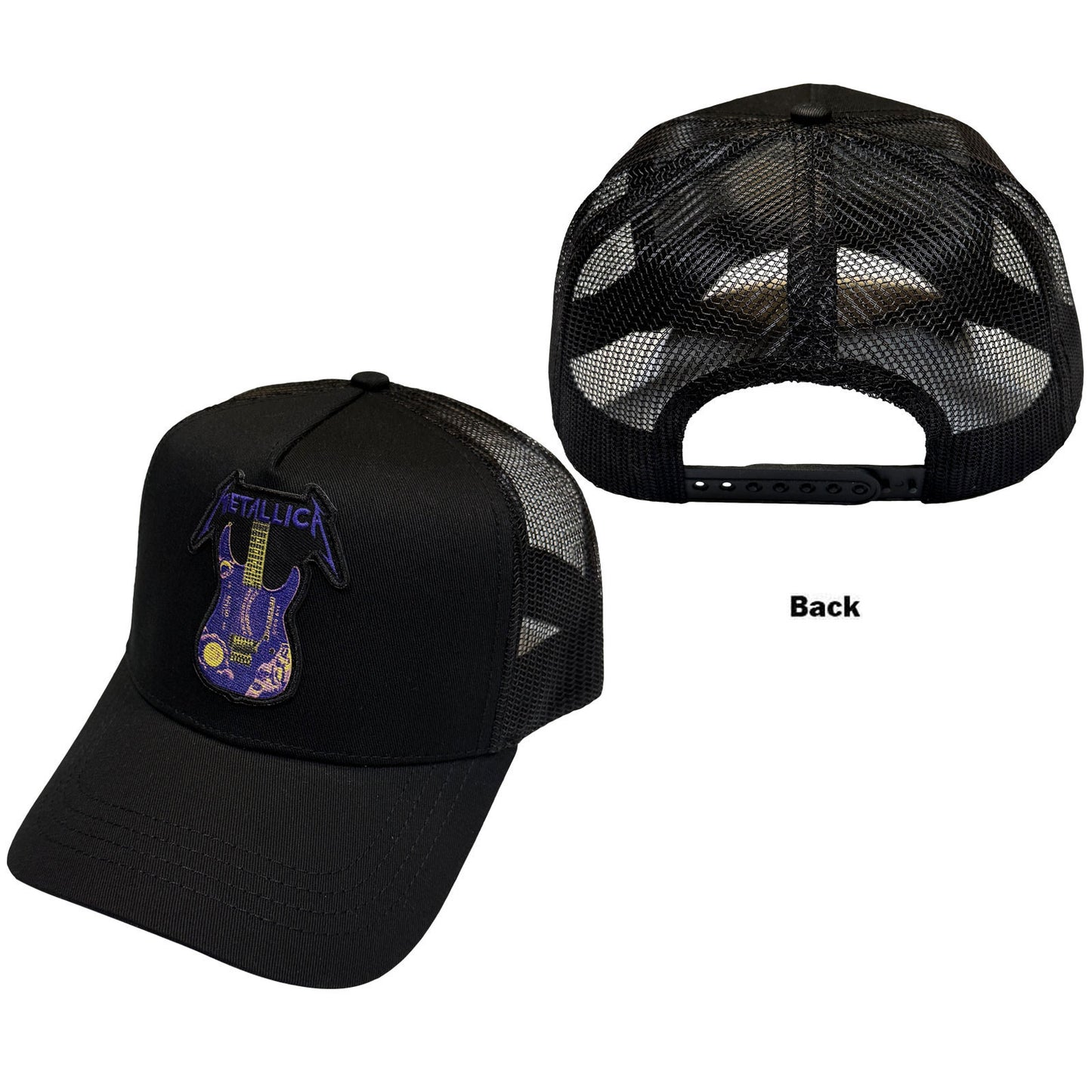 Metallica Kirk Purple Ouija Guitar Trucker Cap