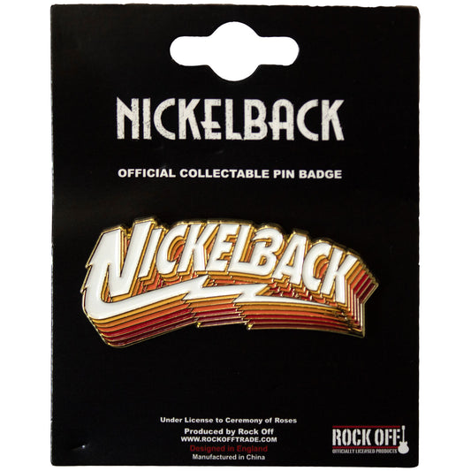 Nickelback Gradient Shadows Logo Pewter Pin Badge