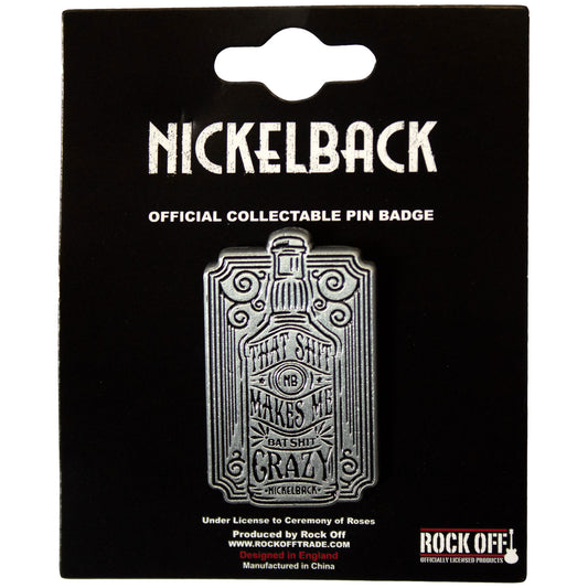 Nickelback Bat Shit Pewter Pin Badge