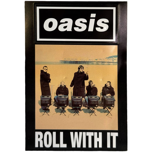 Oasis Roll With It Single Magnet