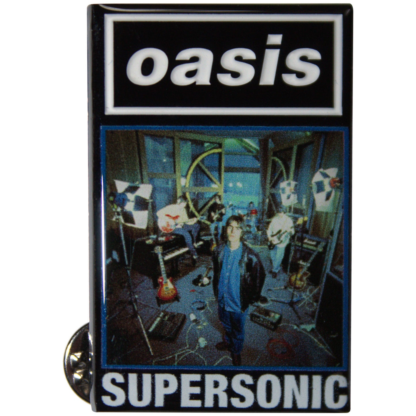 Oasis Supersonic Single Pewter Pin Badge
