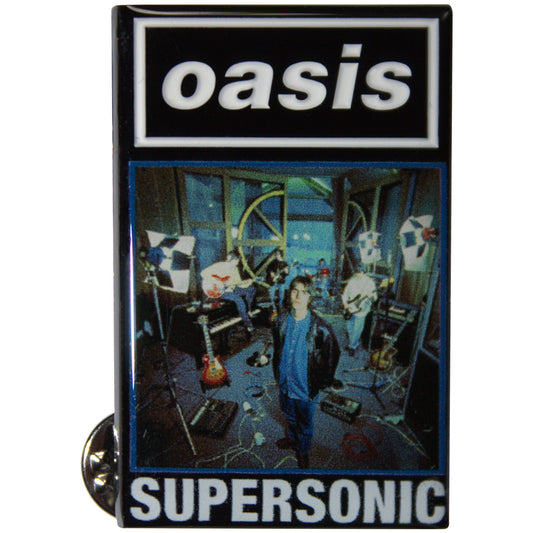 Oasis Supersonic Single Pewter Pin Badge