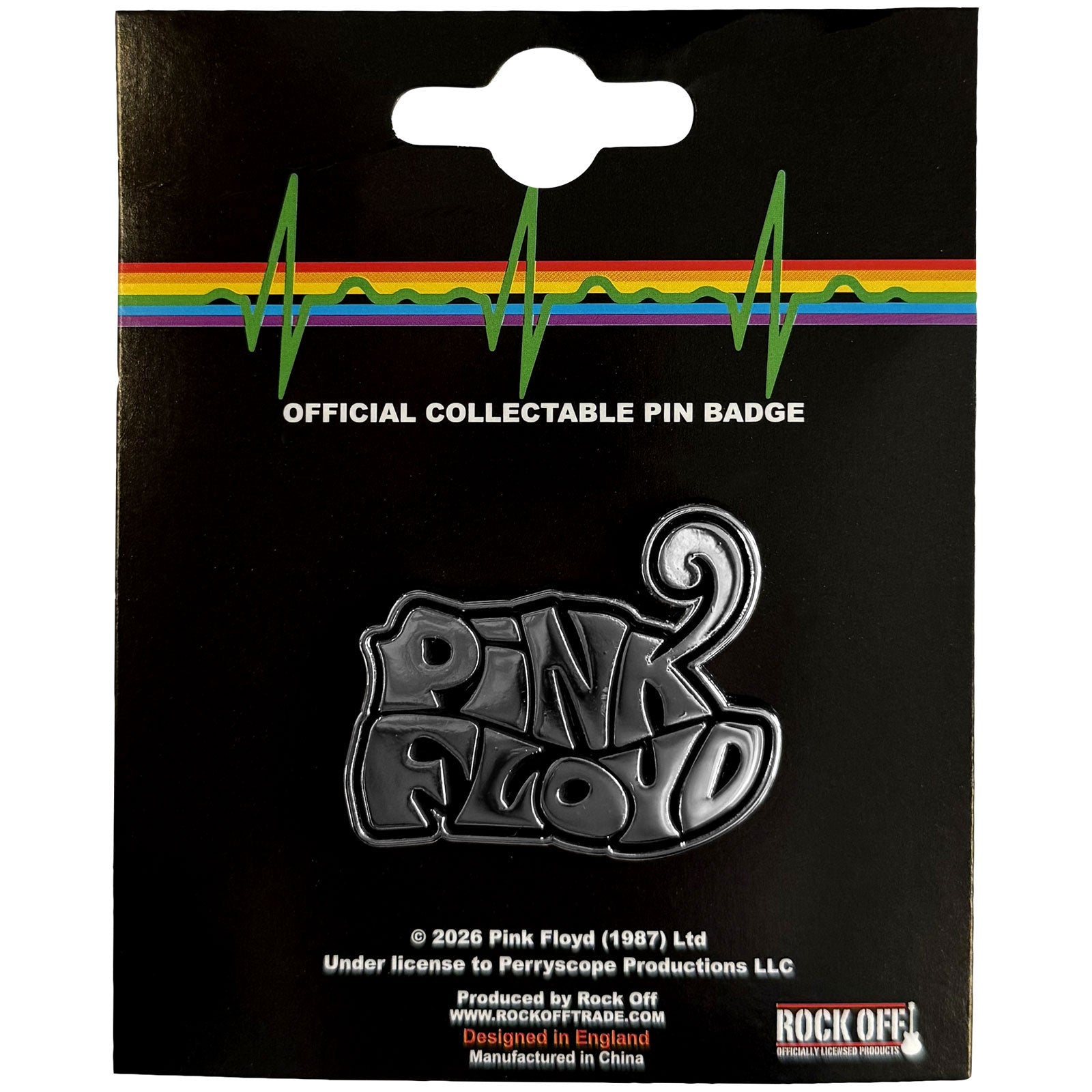 Pink Floyd Swirl Logo Pewter Pin Badge