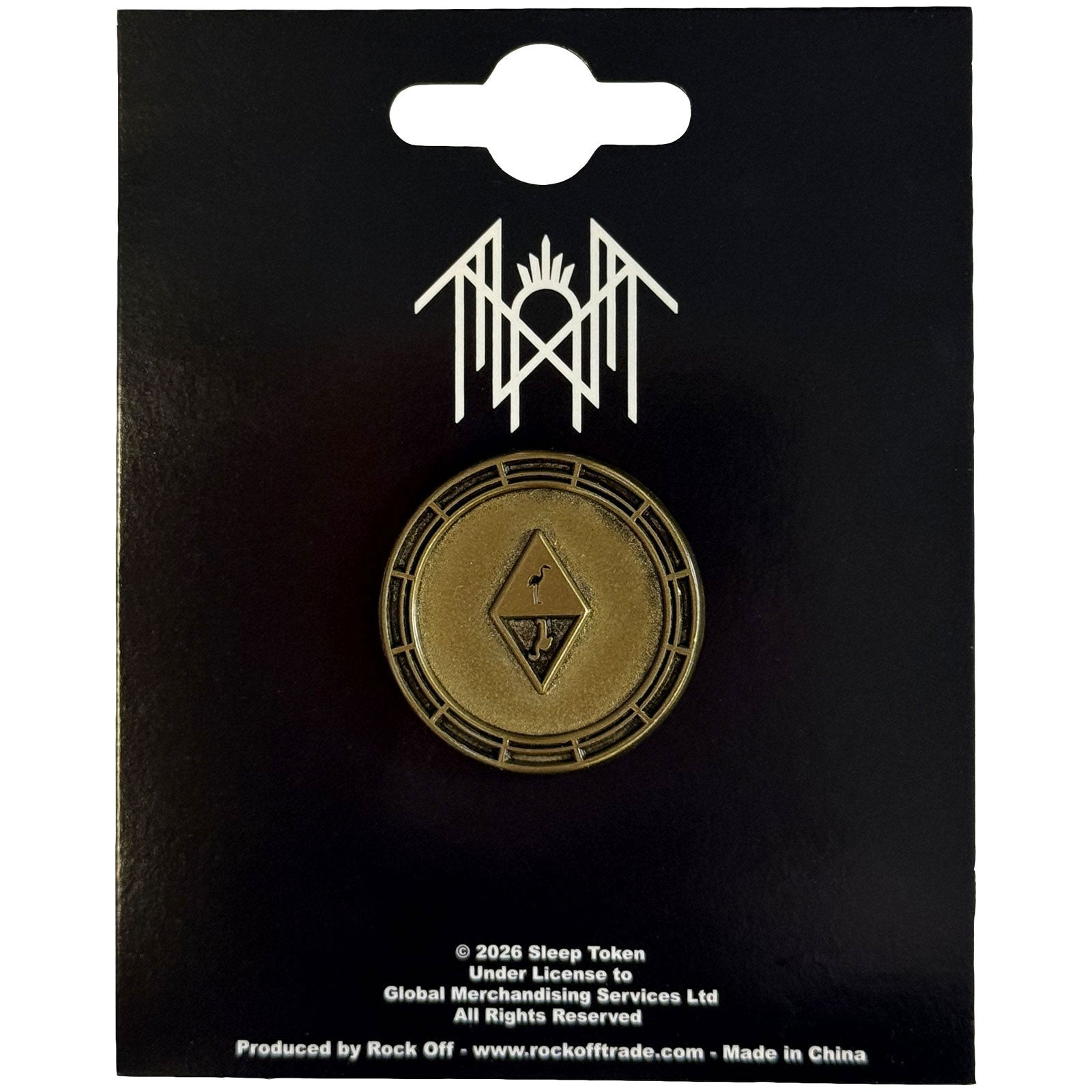 Sleep Token Inverse Flamingos Pewter Pin Badge