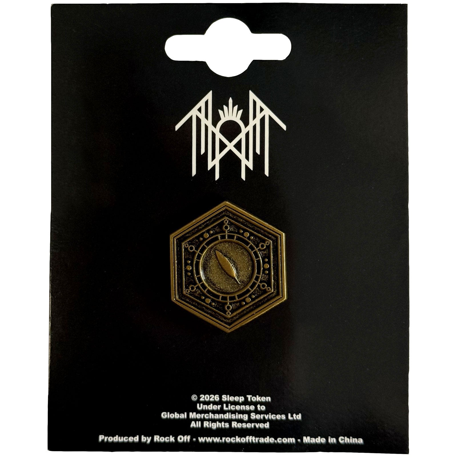 Sleep Token Emergence Feathered Host Pewter Pin Badge