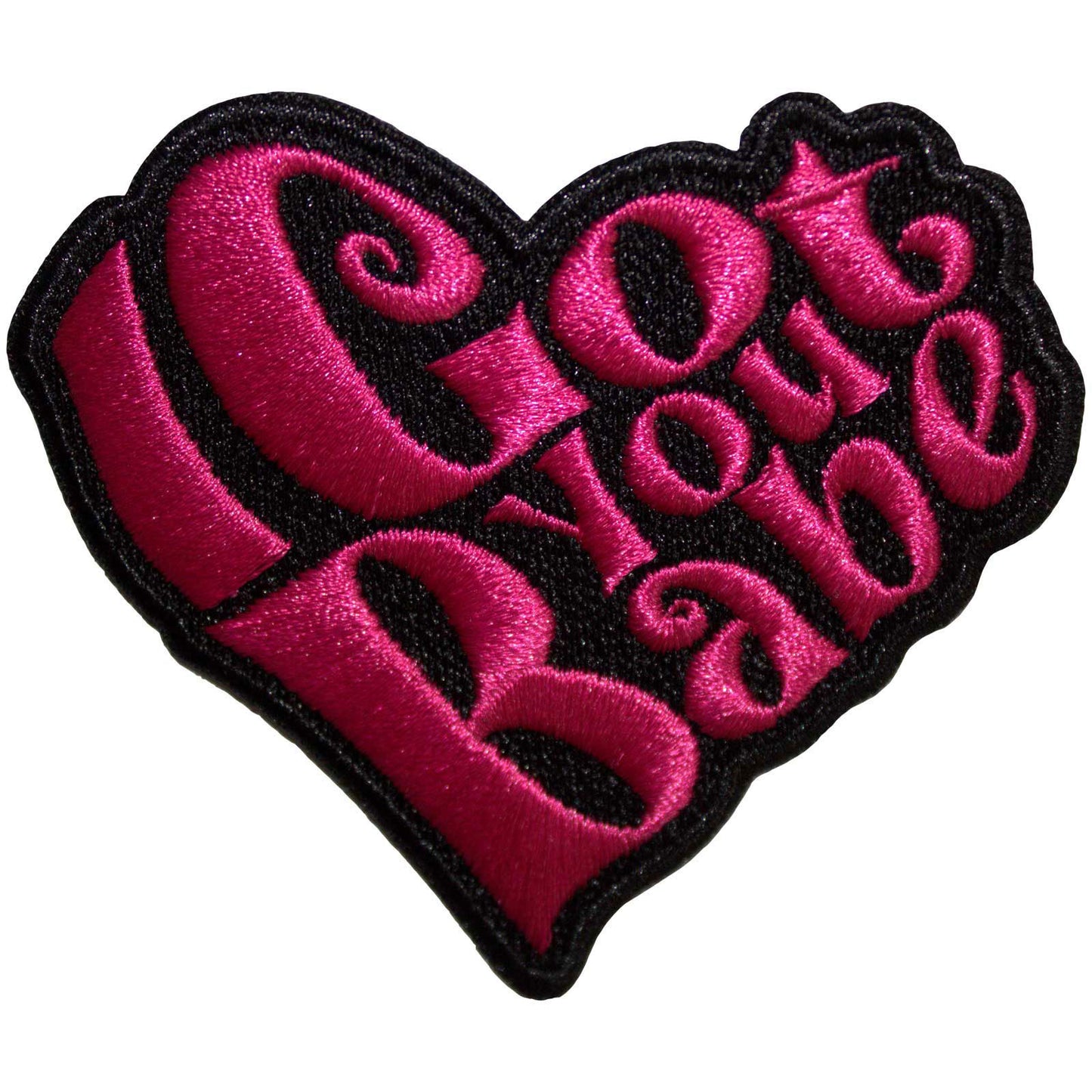 Cher I Got You Babe Heart Woven Patch