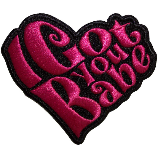 Cher I Got You Babe Heart Woven Patch