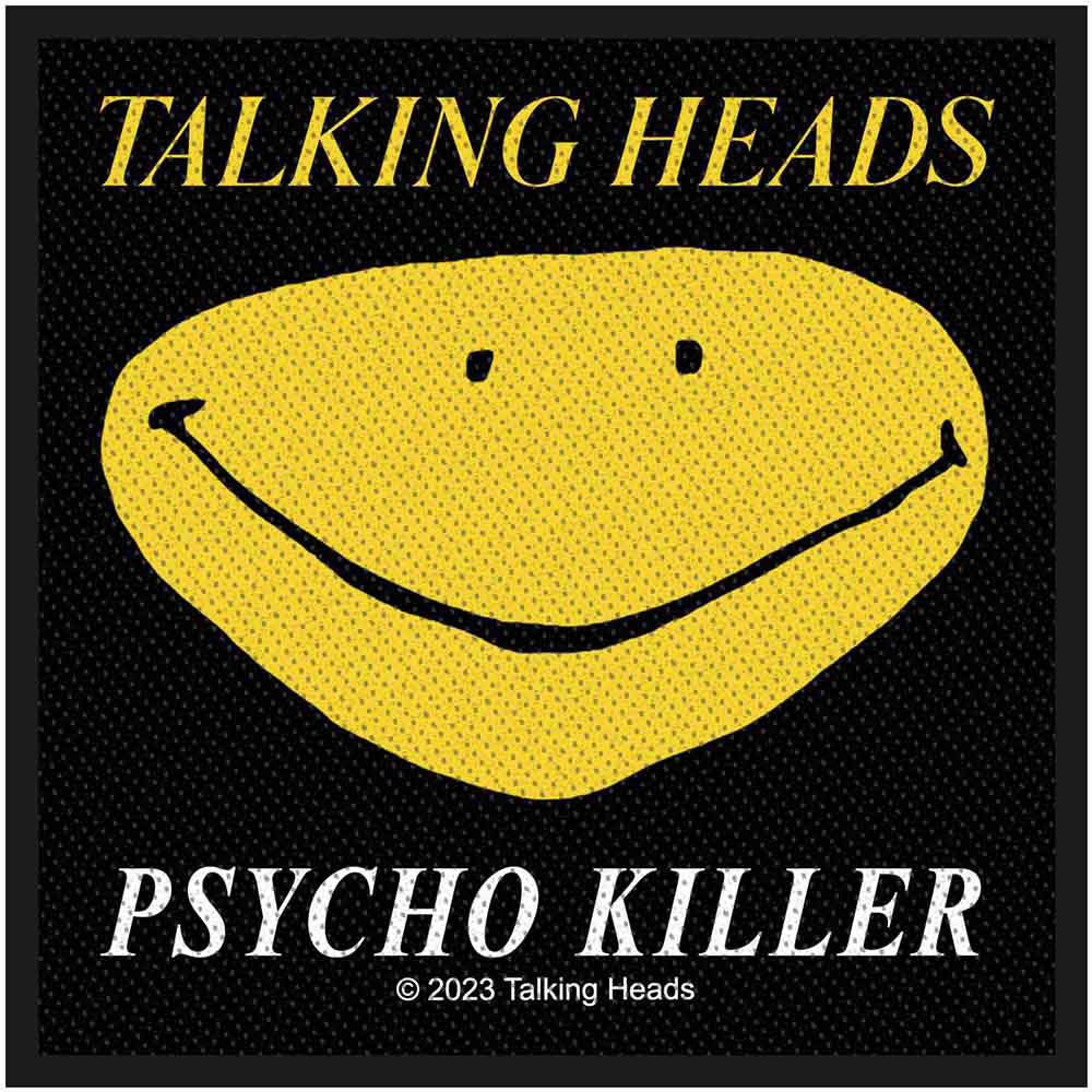 Talking Heads Psycho Killer Woven Patch