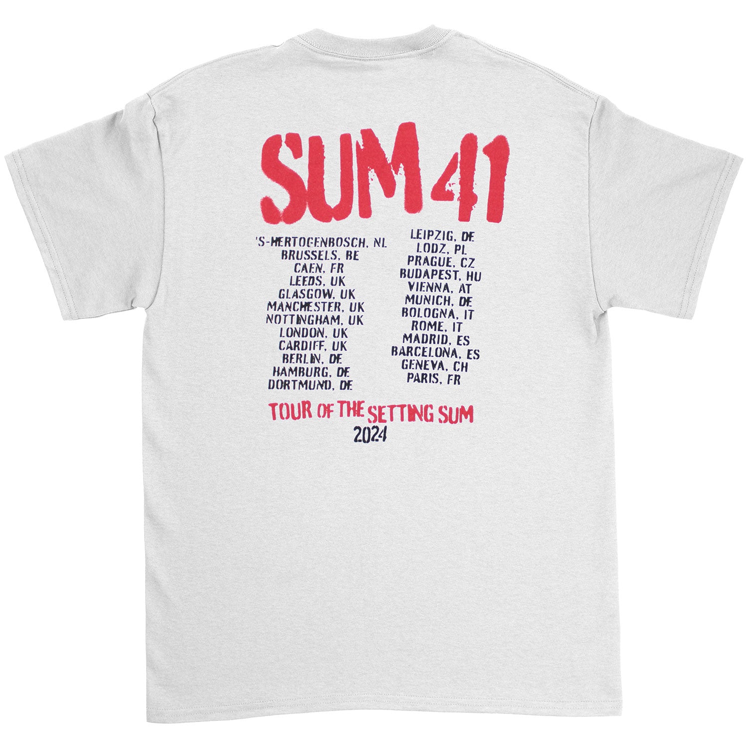 Sum 41 Tour '24 Pt.2 Spray Paint T-shirt