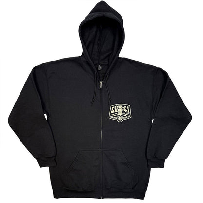 Sum 41 Tour '24 Pt.2 Pocket Logo & Skull Zippered Hooded Sweatshirt Front