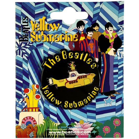 Yellow Submarine Spinning Sub Pewter Pin Badge