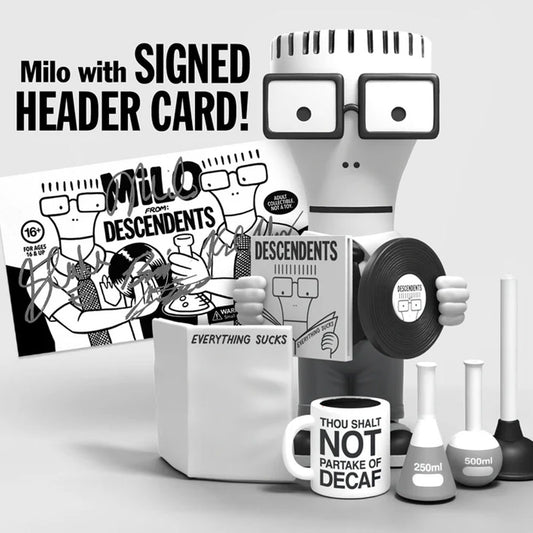 Descendents Milo from DESCENDENTS 7" w Signed Header Card Vinyl Figure