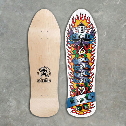 H2O NYHC Don't Forget Your Roots by Dan Smith (Rockabilia Exclusive) Skateboard Deck