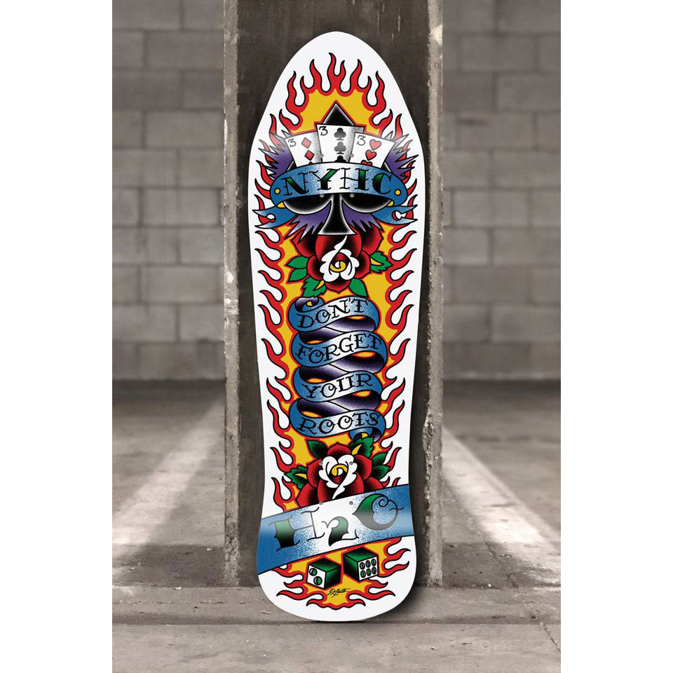 H2O NYHC Don't Forget Your Roots by Dan Smith (Rockabilia Exclusive) Skateboard Deck