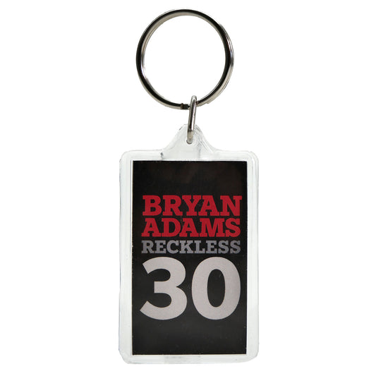 Bryan Adams Reckless 30 (Rectangle/Vertical) Plastic Key Chain