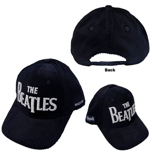 Beatles Drop T Logo & Apple Corduroy Baseball Cap