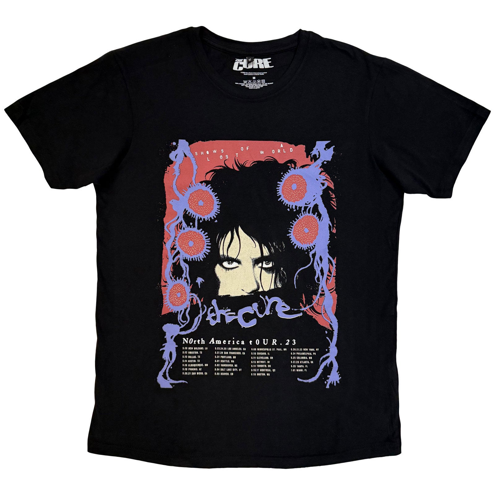 Cure North American Tour '23 Poster Vintage T-shirt