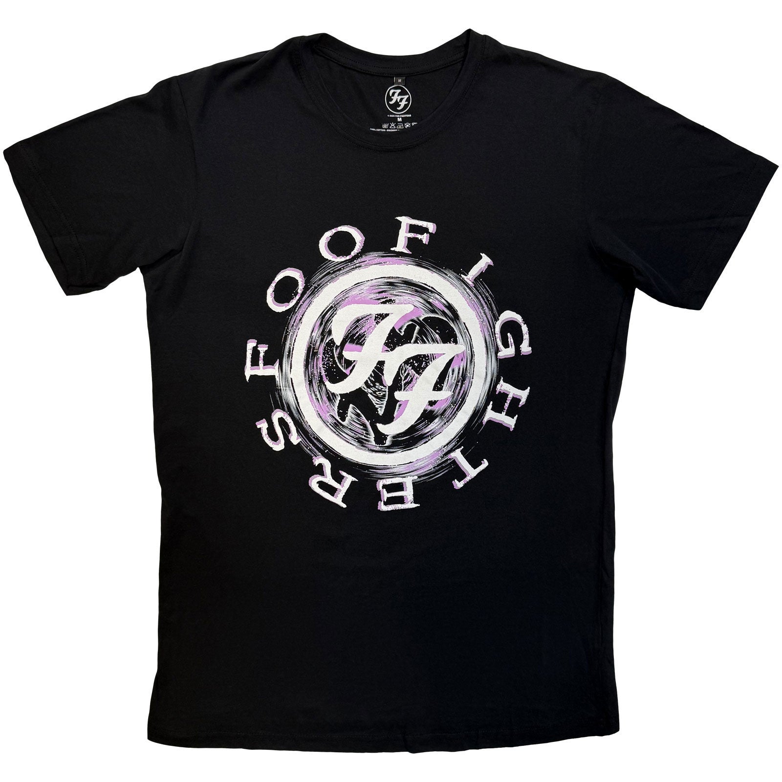 Foo Fighters Wheel Logo Shadow Vintage T-shirt