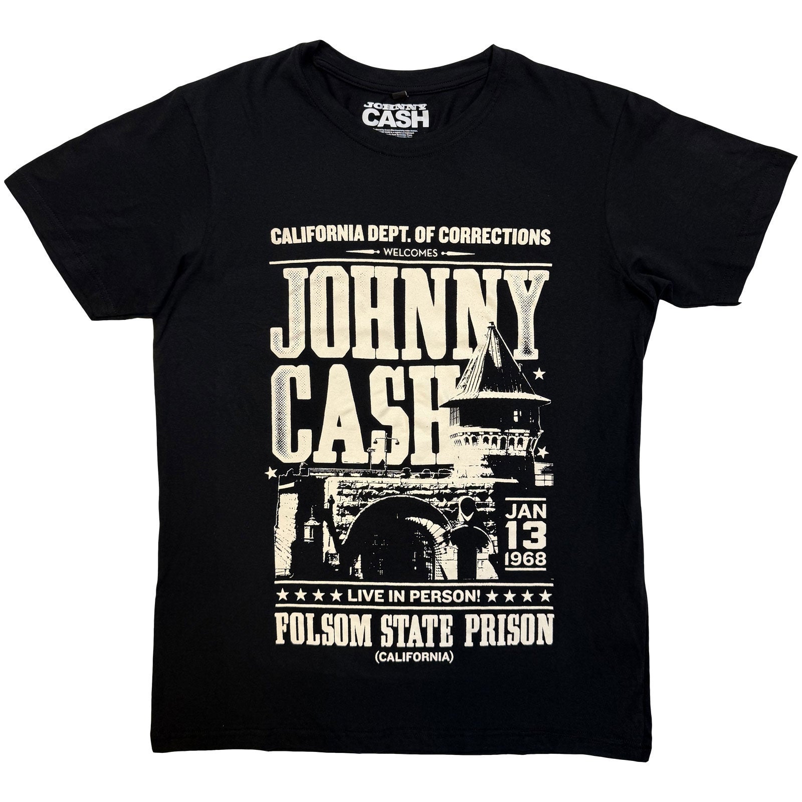 Johnny Cash Prison Poster Vintage T-shirt