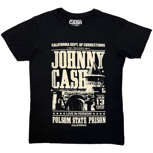 Johnny Cash Prison Poster Vintage T-shirt