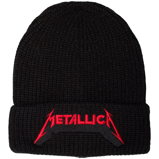 Metallica Red Logo Shadow Beanie