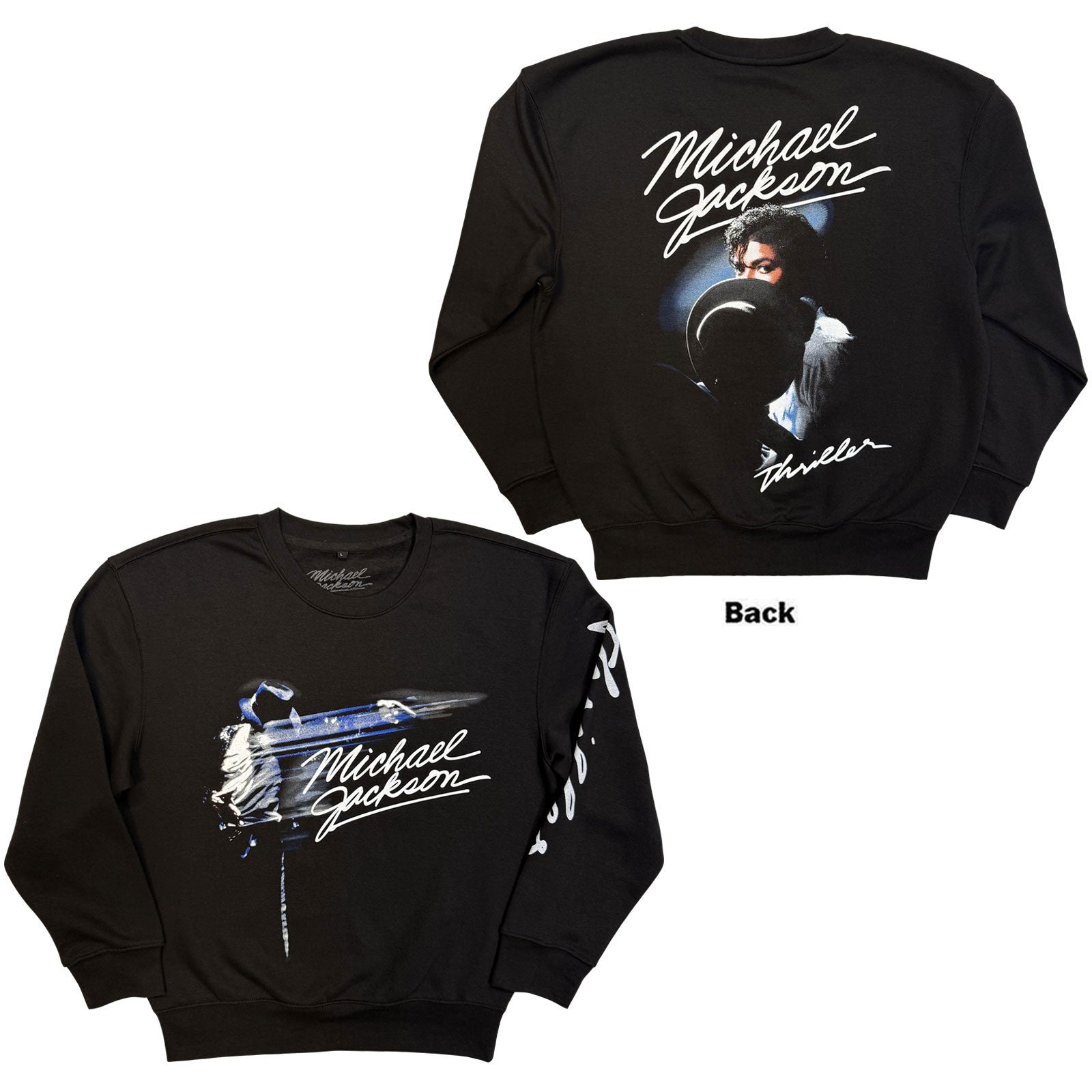 Michael Jackson Thriller / Hat Poses Sweatshirt