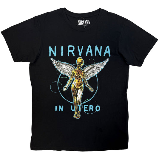 Nirvana In Utero Neon Blue Vintage T-shirt