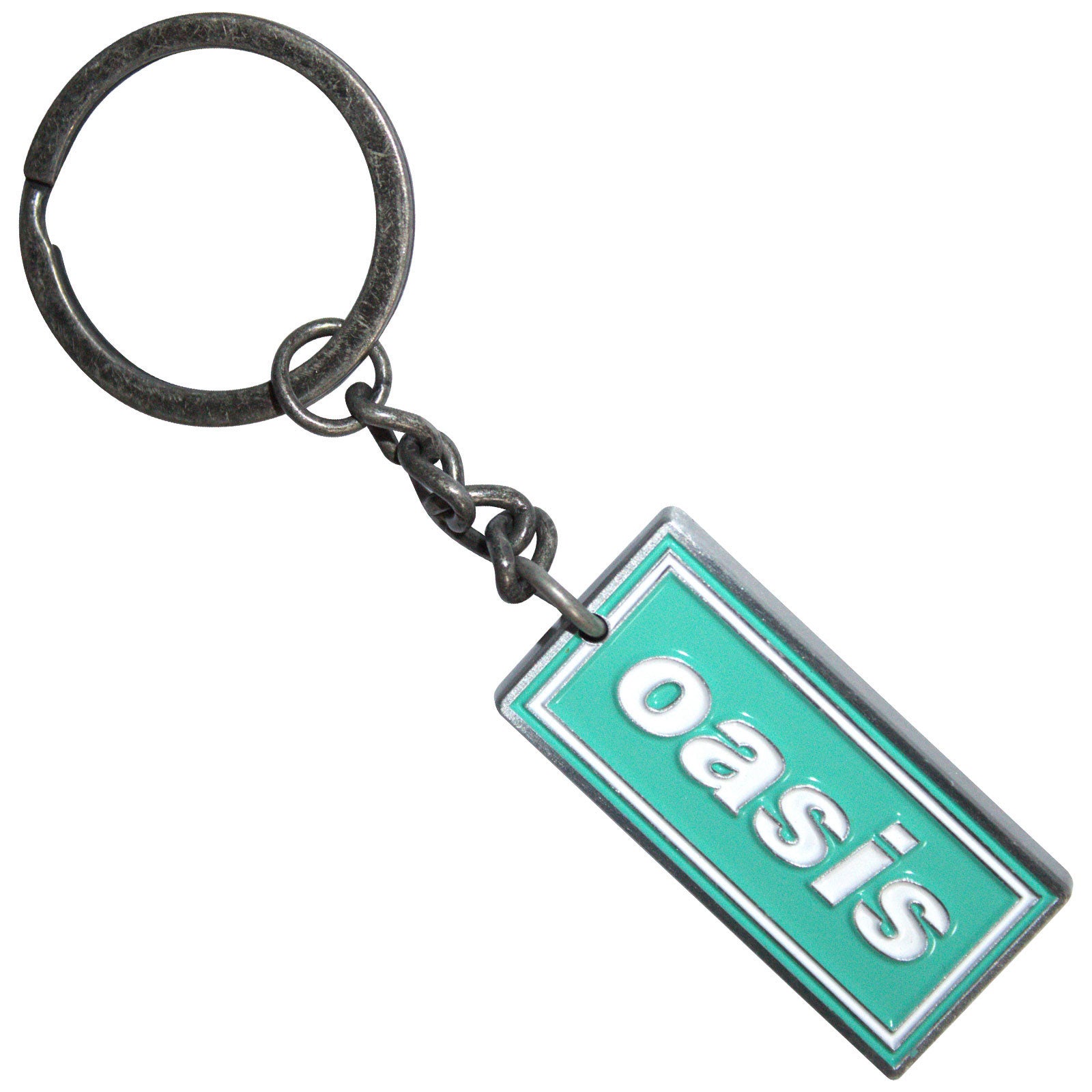 Oasis Decca Logo Mint Metal Key Chain