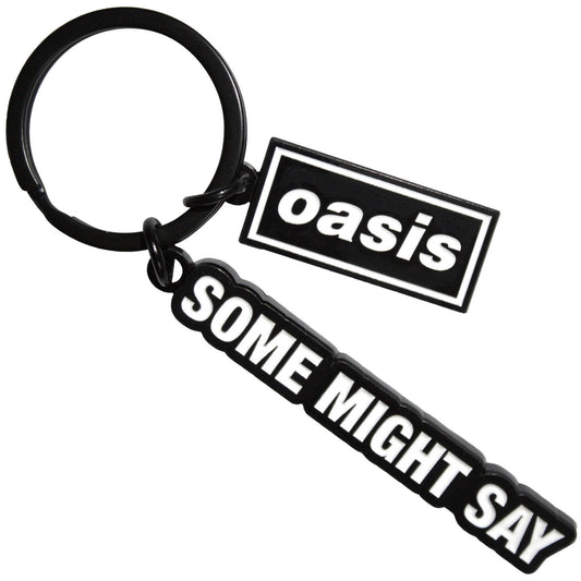 Oasis Some Might Say Decca Logo Charm Metal Key Chain