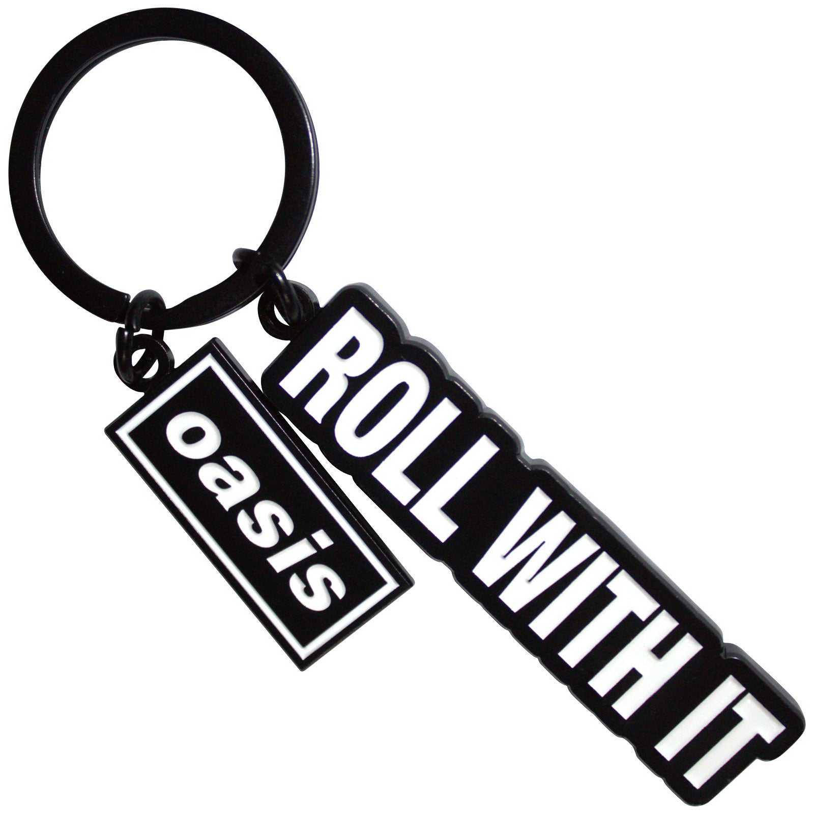 Oasis Roll With It Decca Logo Charm Metal Key Chain
