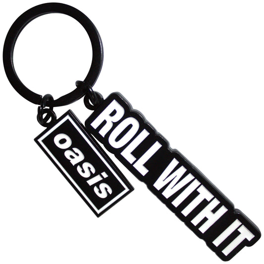 Oasis Roll With It Decca Logo Charm Metal Key Chain
