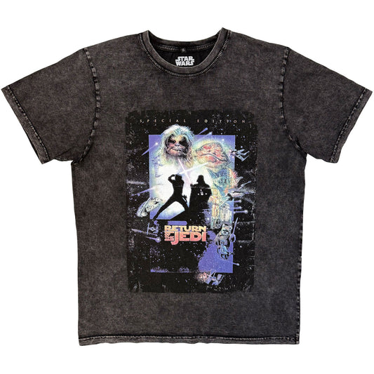 Star Wars Rotj Silhouette Stone Wash T-shirt