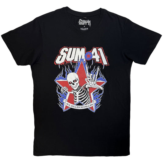 Sum 41 All Killer No Filler Skeleton Vintage T-shirt