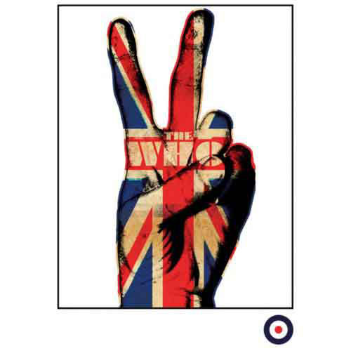 Who V Sign Post Card