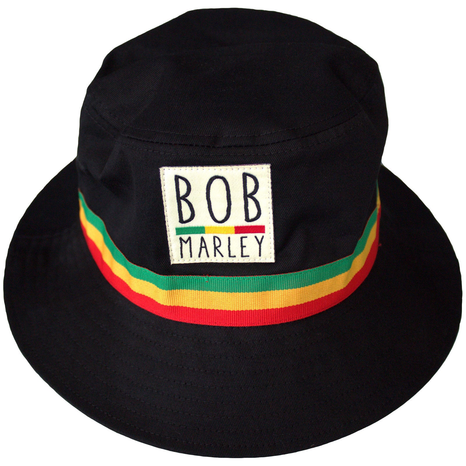 Bob Marley Tricolor Stripes Bucket Cap