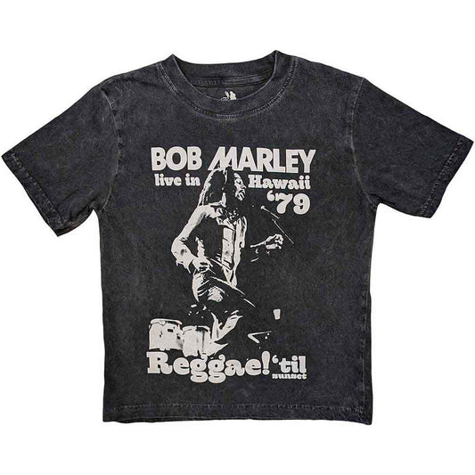 Bob Marley Hawaii Snow Wash Stone Wash T-shirt