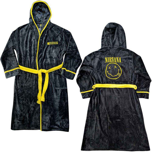 Nirvana Yellow Happy Face Bath Robe