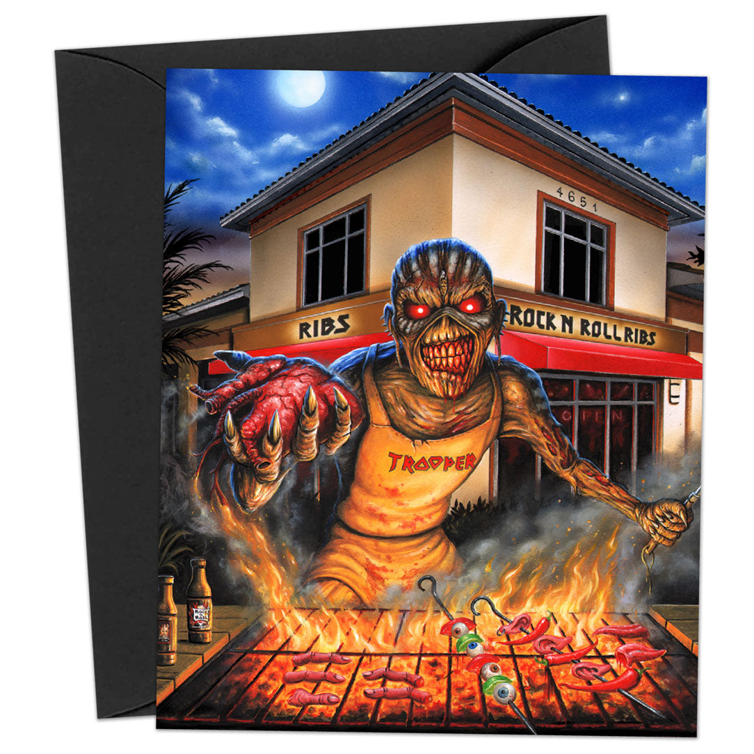 Iron Maiden Run To The Grills Father's Day Card (Rockabilia Exclusive) Greeting Card