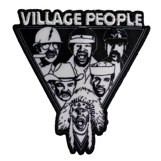 The Village People Triangle Embroidered Patch Front
