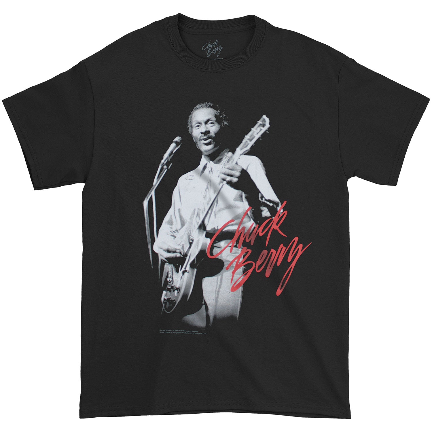 Chuck Berry Live Photo T-shirt Front