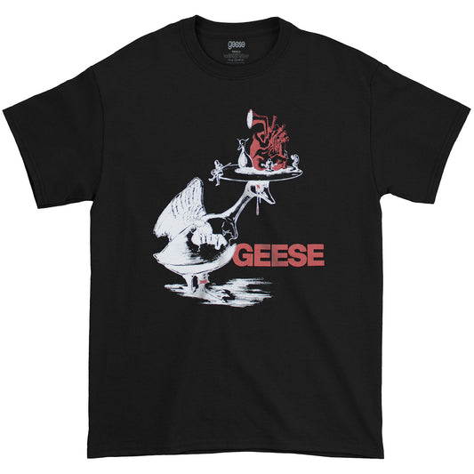 Geese Head On Platter T-shirt Front