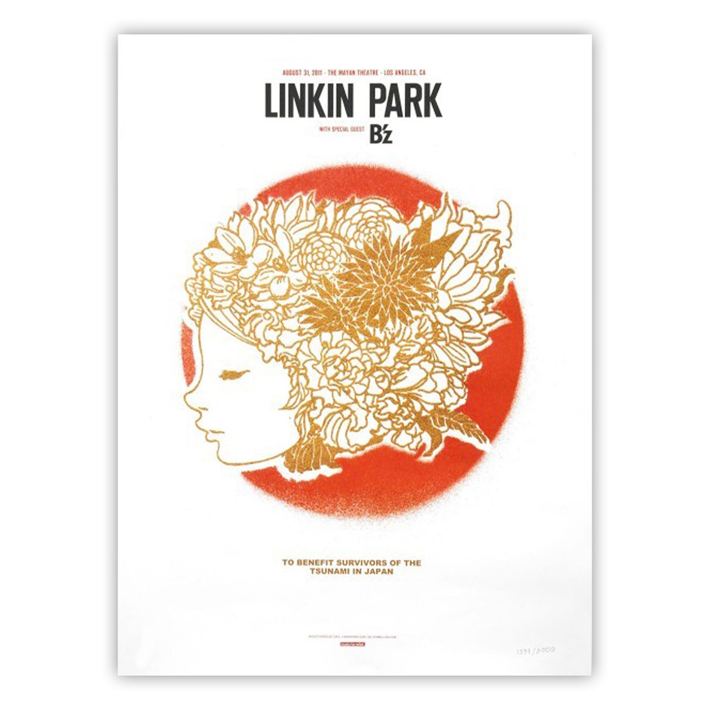 Linkin Park TAIYO by YOSKAY YAMAMOTO Concert Promo Poster Front