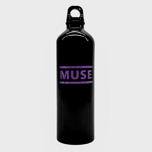 Muse Purple Logo Water Bottle Front